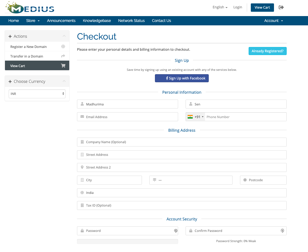 registration form of backlink medius