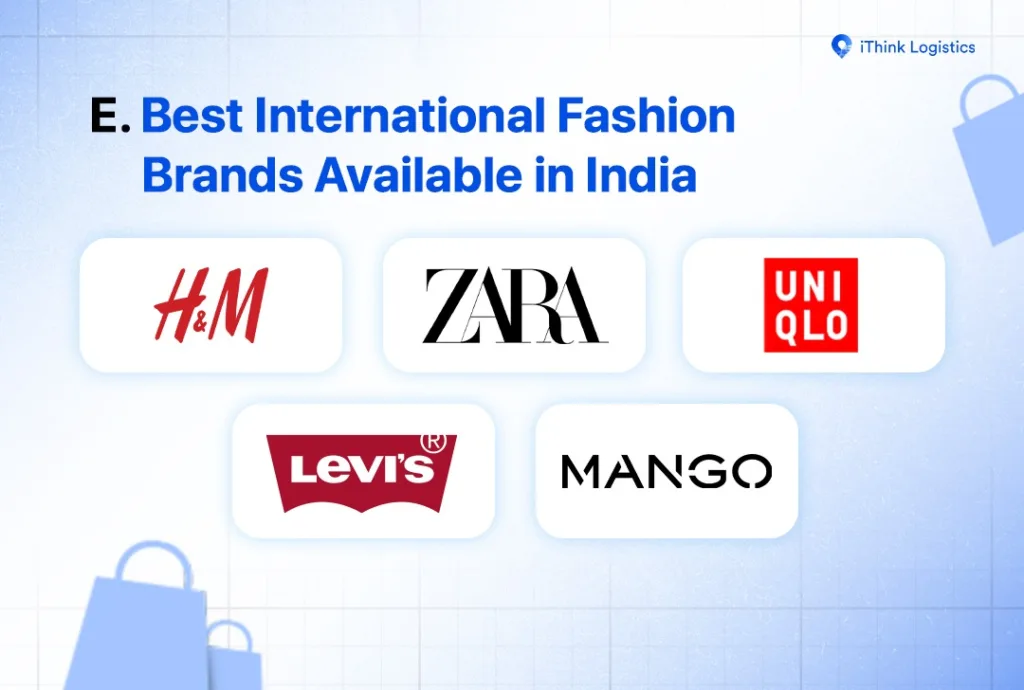 Best International Fashion Brands Available in India