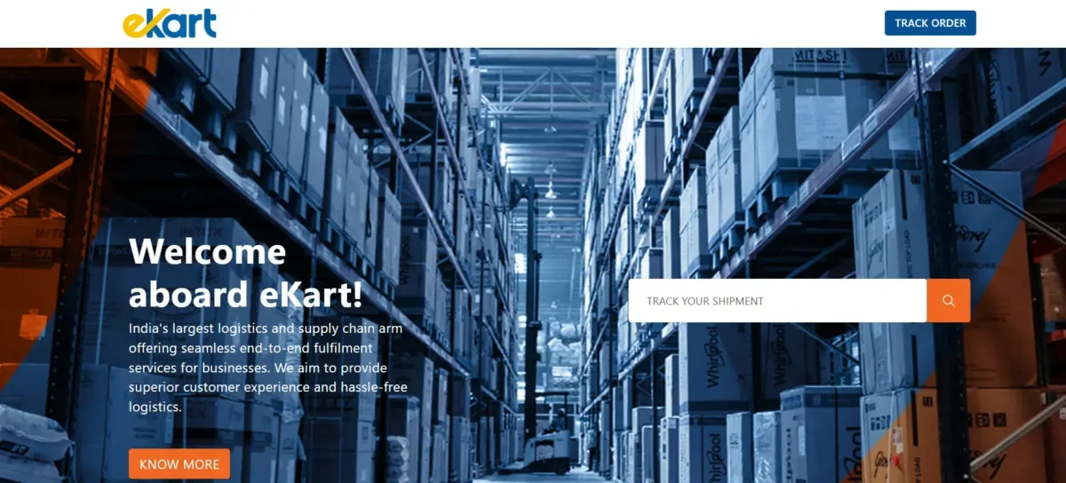 ekart logistics homepage