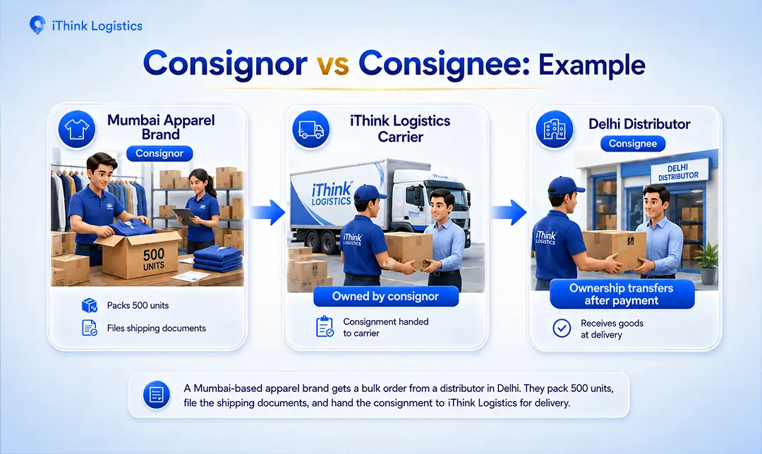 consignee vs consignor explained with example